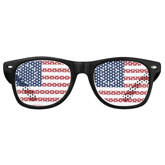 BETSY ROSS FLAG PATRIOTTISCHE FUNGLASSES Zonnebril (Voorkant)