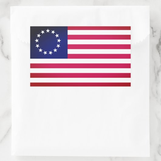 Betsy Ross Flag Rechthoekige Sticker (Tas)