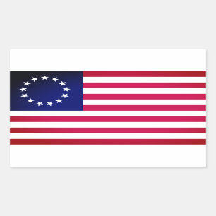 Betsy Ross Flag Rechthoekige Sticker