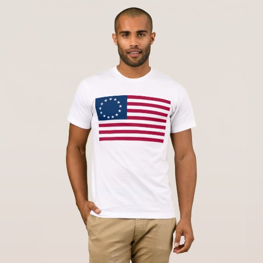 Betsy Ross Flag T-shirt (Voorkant volledig)
