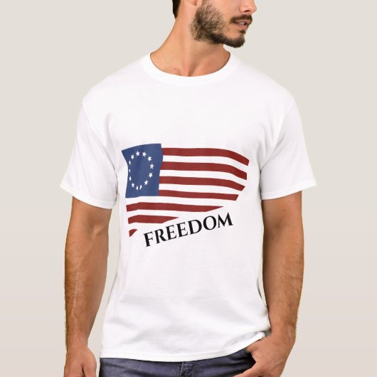 Betsy Ross Flag t-Shirt (Voorkant)