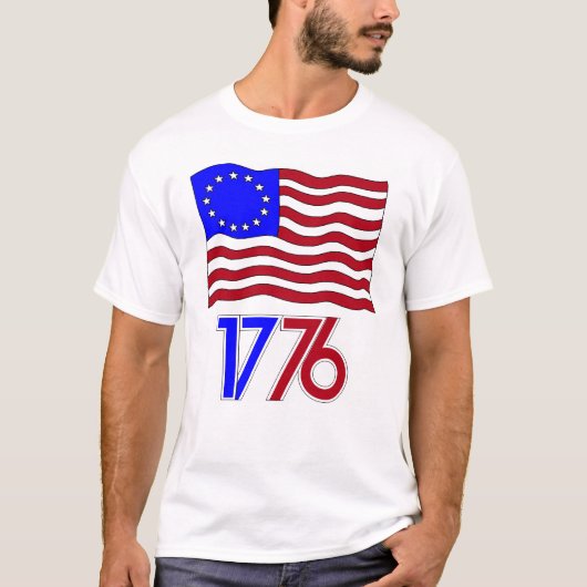 Betsy Ross Flag T-Shirt (Voorkant)