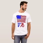 Betsy Ross Flag T-Shirt (Voorkant volledig)