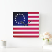 Betsy Ross Flag Vierkante Klok (Huis)