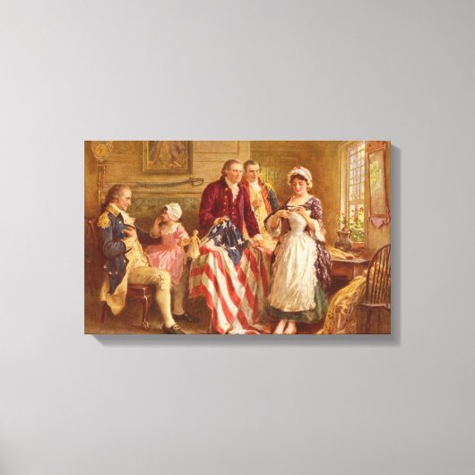 Betsy Ross gewikkeld canvas print (Voorkant)