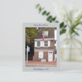 Betsy Ross House Briefkaart (Staand voorkant)