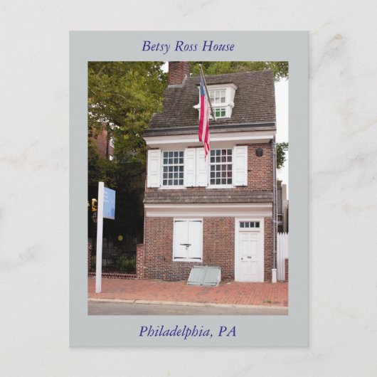 Betsy Ross House Briefkaart (Voorkant)