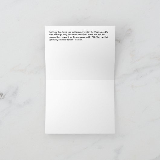 Betsy Ross House Kaart (Binnen)