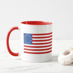 Betsy Ross koloniale historische Amerikaanse vlag Mok