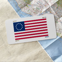 Betsy Ross Licence Bord
