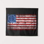  Betsy Ross lichtgewicht vlag Wandkleed (Voorkant (horizontaal))