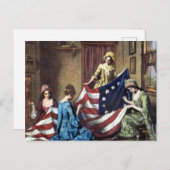 Betsy Ross naait de Amerikaanse vlag Briefkaart (Voorkant / Achterkant)