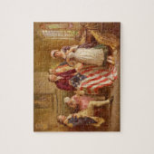 Betsy Ross naait de Amerikaanse vlag Puzzle Legpuzzel (Verticaal)