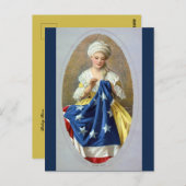 Betsy Ross naait de eerste Amerikaanse vlag Briefkaart (Voorkant / Achterkant)