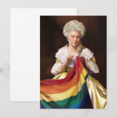 Betsy Ross naait de Pride vlag Notitiekaartje (Voorkant / Achterkant)