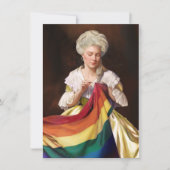 Betsy Ross naait de Pride vlag Notitiekaartje (Voorkant)
