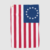 Betsy Ross Old Glory American Vlag Golfhanddoek (Voorkant)