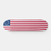 Betsy Ross Old Glory American Vlag Persoonlijk Skateboard (Horizontaal)