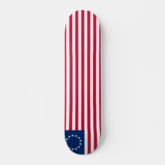 Betsy Ross Old Glory American Vlag Persoonlijk Skateboard (Voorkant)