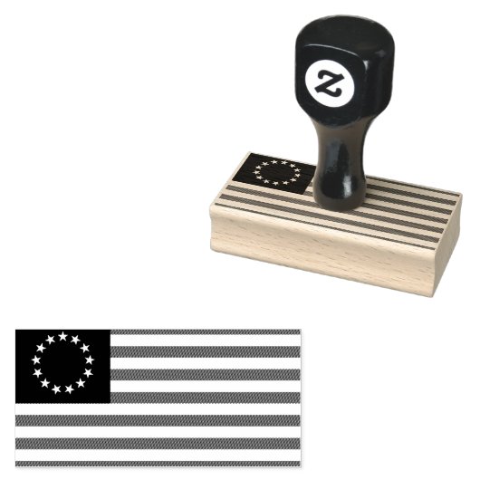 Betsy Ross Old Glory American Vlag Rubberstempel (Gestempeld)
