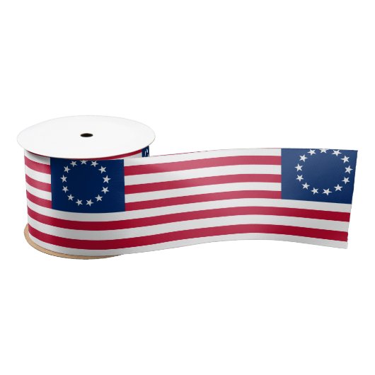 Betsy Ross Old Glory American Vlag Satijnen Lint (Spoel)