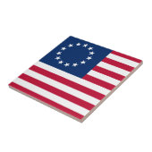 Betsy Ross Old Glory American Vlag Tegeltje (Zijkant)