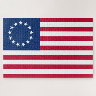 Betsy Ross Old Glory Amerikaanse USA Vlag Legpuzzel