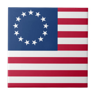 Betsy Ross Old Glory Amerikaanse USA-vlag Tegeltje