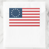 Betsy Ross Rechthoekige Sticker (Tas)