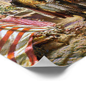 Betsy Ross Shows George Washington American Flag Poster (Hoek)