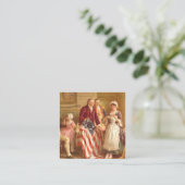 Betsy Ross USA 1777, ingediend door Jean Leon Gero Vierkante Visitekaartje (Staand voorkant)