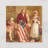 Betsy Ross USA 1777, ingediend door Jean Leon Gero Vierkante Visitekaartje (Voorkant)