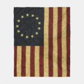 Betsy Ross USA Flag Fleece Deken (Voorkant)