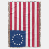 Betsy Ross Verenigde Staten Vlag Circa 1777 Deken (Voorkant Verticaal)