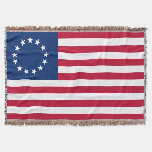 Betsy Ross Verenigde Staten Vlag Circa 1777 Deken (Voorkant)