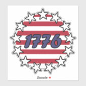 Betsy Ross vlag 13 ster Amerikaanse vlag 1776 Sticker (Vel)