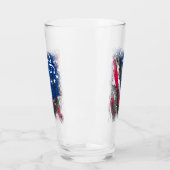 Betsy Ross Vlag 1776 Patriottische 4e juli Glas (Links)