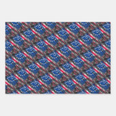 Betsy Ross Vlag 1776 Patriottische 4e juli Inpakpapier Vel (Voorkant)