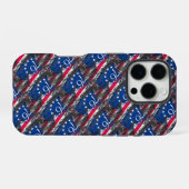 Betsy Ross Vlag 1776 Patriottische 4e juli iPhone Hoesje (Achterkant horizontaal)