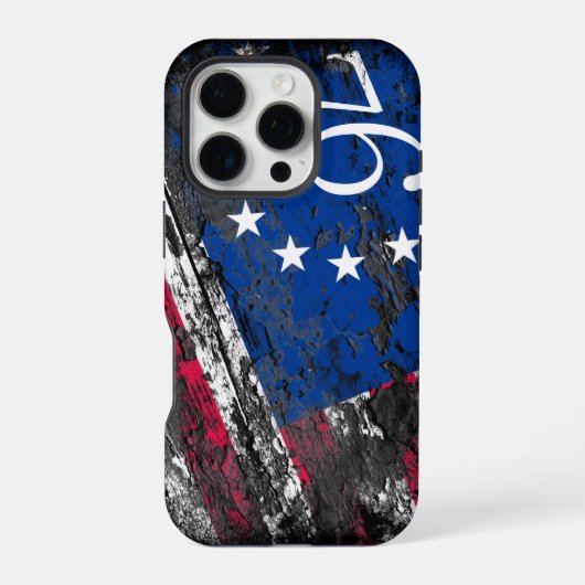 Betsy Ross Vlag 1776 Patriottische 4e juli iPhone Hoesje (Achterkant)