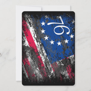 Betsy Ross Vlag 1776 Patriottische 4e juli Kaart