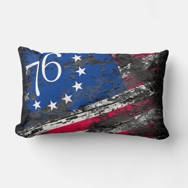 Betsy Ross Vlag 1776 Patriottische 4e juli Kussen (Voorkant)
