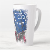 Betsy Ross Vlag 1776 Patriottische 4e juli Latte Mok (Rechterhoek)