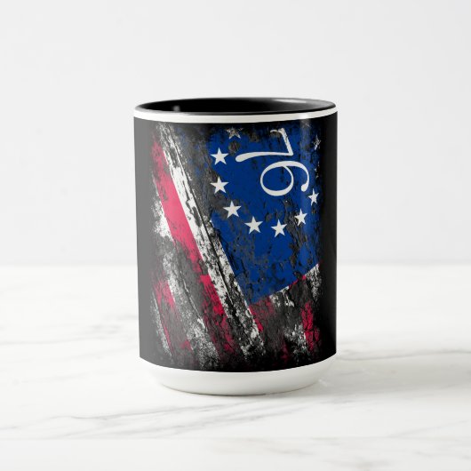 Betsy Ross Vlag 1776 Patriottische 4e juli Mok (Midden)