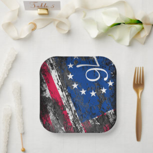 Betsy Ross Vlag 1776 Patriottische 4e juli Papieren Bordje