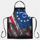 Betsy Ross Vlag 1776 Patriottische 4e juli Schort (Voorkant)