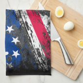 Betsy Ross Vlag 1776 Patriottische 4e juli Theedoek (Quarter Fold)