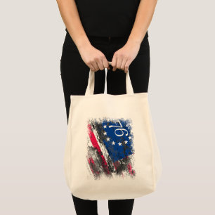 Betsy Ross Vlag 1776 Patriottische 4e juli Tote Bag