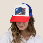 Betsy Ross Vlag 1776 Patriottische 4e juli Trucker Pet (In situ)