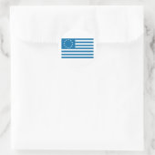 Betsy Ross vlag - blauw Ronde Sticker (Tas)